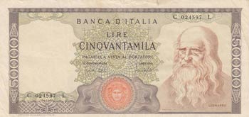 Italy, 50.000 Lire, ... 