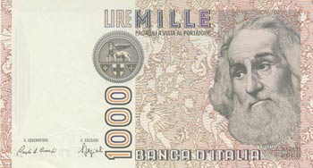 Italy, 1000 Lire, 1982, ... 