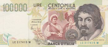 Italy, 100.000 Lire, ... 