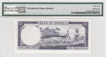 Jamaica, 10 Shillings, 1964, UNC, p51Bb