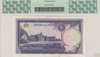 Jersey, 10 Pounds, 1972, AUNC, p10a