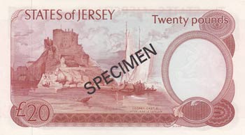 Jersey, 20 Pounds, 1978, UNC, p14s, SPECİMEN