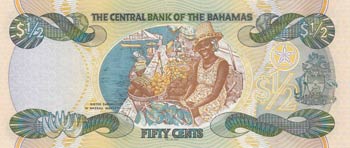 Bahamas, 50 Cents, 2001, UNC, p68