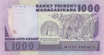 Madagascar, 1000 Ariary, 1983-1987, UNC, p68