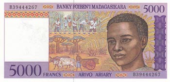 Madagascar, 5000 Francs, ... 