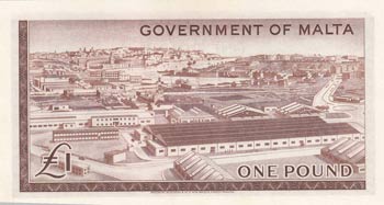 Malta, 1 Pound, 1963, UNC, p26