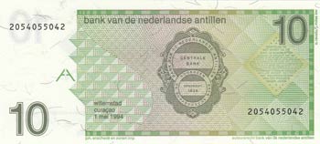 Netherlands Antilles, 10 Gulden, 1994, UNC, ... 