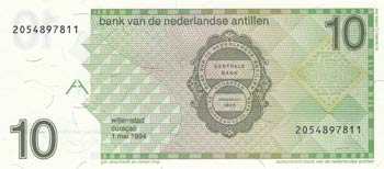 Netherlands Antilles, 10 Gulden, 1994, UNC, ... 