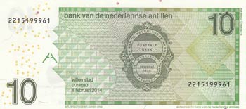 Netherlands Antilles, 10 Gulden, 2014, UNC, ... 