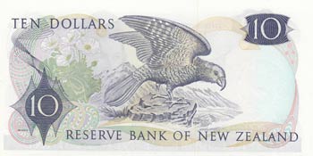 New Zealand, 10 Dollars, 1977, UNC, p166d, ... 