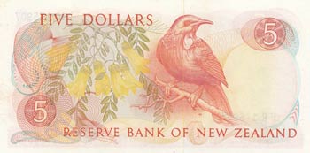 New Zealand, 5 Dollars, 1985, UNC, p171b