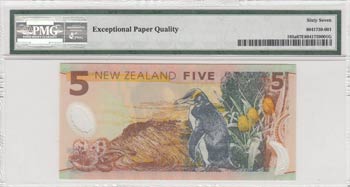 New Zelland, 5  dollars, 1999-2002, UNC, ... 