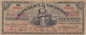 Nicaragua, 50 Centavos, ... 