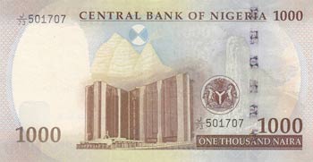 Nigeria, 1000 Naira, 2014, UNC, p36g