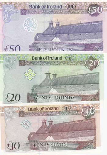 Northern Ireland, 10-20-50 Pounds, 2013, ... 