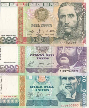 Peru, 1000 İntis, 5000 ... 