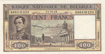 Belgium, 100 Francs, ... 