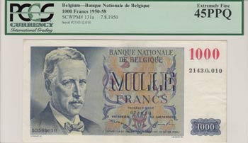 Belgium, 1000 Francs, ... 