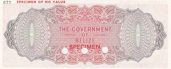 Belize, 5 Dollars, 1975, UNC, p34a, SPECİMEN
