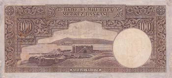 Turkey, 100 Lira, 1942-1944, VF, pUNLIST, ... 
