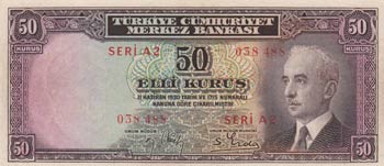 Turkey, 50 Kurush, ... 