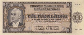 Turkey, 100 Lira, 1942, ... 