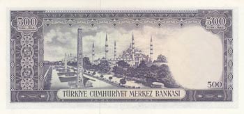 Turkey, 500 Lira, 1968, UNC, p183