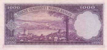 Turkey, 1000 Lira, 1953, XF / AUNC, p172