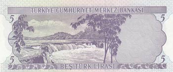 Turkey, 5 Lira, 1968, UNC, p179