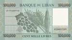 Lebanon, 100.000 Livres, 2017, UNC, p95c
