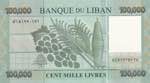 Lebanon, 100.000 Livres, 2017, UNC, p95c