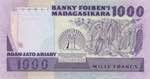 Madagascar, 1.000 Francs=200 Ariary, ... 