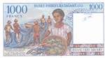 Madagascar, 1.000 Francs=200 Ariary, 1994, ... 