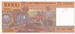 Madagascar, 10.000 Francs, 1995, UNC, p79b