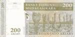 Madagascar, 200 Francs, 2004, UNC, p87, Radar