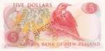 New Zealand, 5 Dollars, 1967, UNC, p165s, ... 