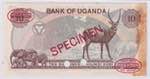 Uganda, 10 Shillings, 1973, AUNC, p6s, ... 