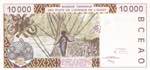 West African States, 10.000 Francs, 2001, ... 