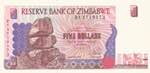 Zimbabwe, 5 Dollars, 1997, UNC, p5, Radar