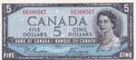 Canada, 5 Dollars, 1954, ... 