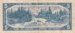 Canada, 5 Dollars, 1954, VF, p77b