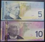 Canada, 5-10 Dollars, ... 