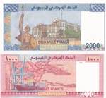 Djibouti, 1.000-2.000 Francs, 2005/1997, ... 