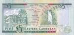 East Caribbean States, 5 Dollars, 1994, UNC, ... 