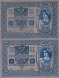 Austria, 1.000 Kronen, 1919, p59, (Total 2 ... 
