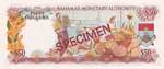 Bahamas, 50 Dollars, 1968, UNC, p32s, ... 
