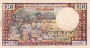 Madagascar, 100 Francs, ... 