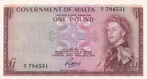 Malta, 1 Pound, 1963, ... 