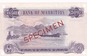 Mauritius, 50 Rupees, 1967, UNC, p33as, ... 