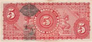 Mexico, 5 Pesos, 1914, XF(+), pS467